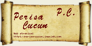Periša Ćućun vizit kartica